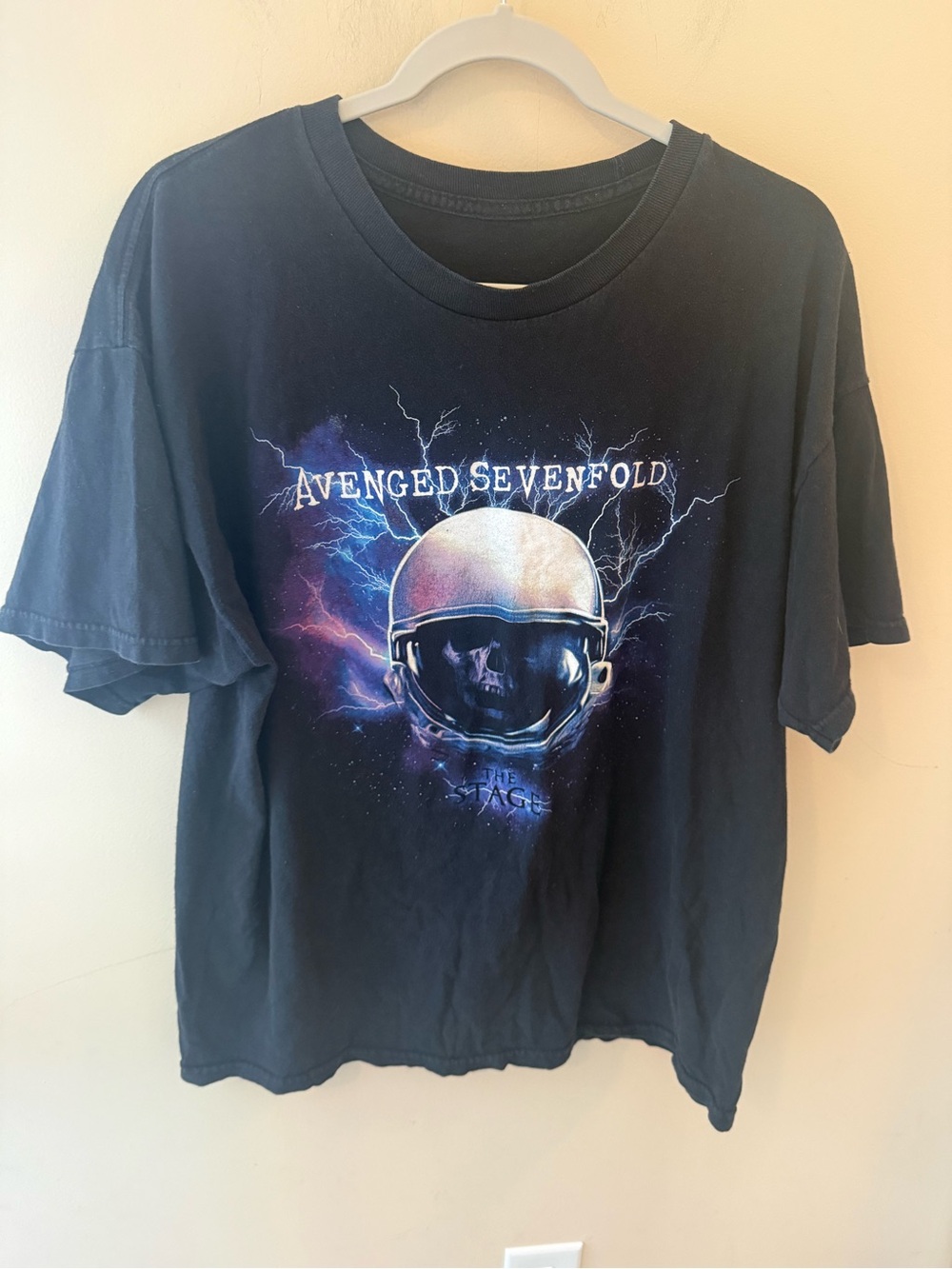 Avenged Sevenfold T Shirt Men The Stage 2017 World Tour Thrashed Faded Black